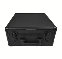 Boîtes de rangement pour cartes de sport rigides noires à 3 rangées avec cadre en aluminium, compatibles avec les chargeurs de cartes P-S-A BGS SGC Top Loaders