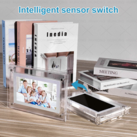 Ensembles de cadeaux électroniques transparents colorés NFT Album HD lecteur acrylique numérique mouvement vidéo cadre Photo lecture vidéo nouvelle mode