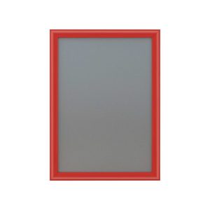 Cornice pieghevole in alluminio DIN A3, profilo da 25 mm, rosso RAL 3020, a miter - Product Image 2
