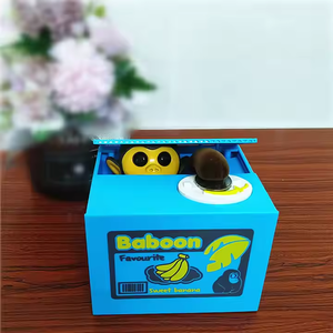 Caja de ahorro de dinero eléctrica de dibujos animados Kitty Cat personalizada, adornos de regalo bonitos para el hogar, alcancía para niños - Product Image 1