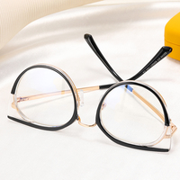 Cat Eye TR90 métal personnalisé surdimensionné Anti lumière bleue lunettes cadre 2024 mode lunettes coloré lunettes cadre femmes