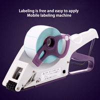 Machine d'étiquetage autocollante pour codes-barres de fruits, étiquettes plates et rondes pour bouteilles, et étiqueteuses de catégories de produits