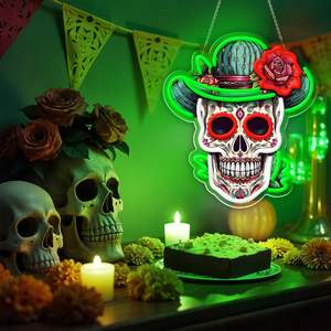 Letrero de Neón del Día de los Muertos, Calavera Mexicana, Luz LED de Neón para Decoración del Hogar y Bar, Halloween, Día de Muertos - Product Image 4