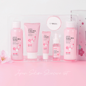 Produits faciaux Laikou Japan Sakura hydratants, anti-âge, éclaircissants et réparateurs, ensemble de soins professionnels pour la peau, 6 pièces - Product Image 5