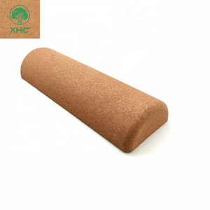 Atacado Metade Cortiça <span class=keywords><strong>Balance</strong></span> Board Roll Dual-Purpose Yoga & Massage Roller Eco Cortiça Fitness Tool para Gym & Home Workouts
