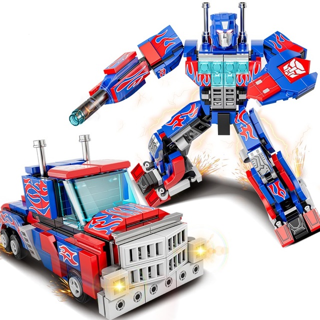 TOYS 2023 Hot Sale 2 in 1 Transform Model Battle Robot Armor Robot Bricks Plastic ABS Building Block Set