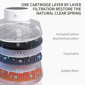Dispensador de agua para mascotas inalámbrico de inducción inteligente de circulación automática, bebedero móvil para gatos y perros con enchufe, cuencos y comederos para mascotas - Product Image 6