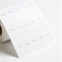 Étiquettes de bougies blanches minimalistes personnalisées Haoxuan, autocollants adhésifs imperméables imprimés sur film mat PP blanc pour un design d'emballage épuré