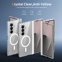 Coque de téléphone magnétique transparente en gros pour Samsung Z Fold 8, étui mobile magnétique transparent pliable pour Samsung Galaxy Z Fold 7 8