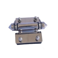 EKOO Charnière à ressort auto-fermante en acier inoxydable 316L pour portail de piscine en verre, design moderne, installation DIY, résistant à la rouille