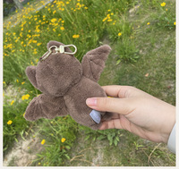 Usine directe nouveau Design peluche chauve-souris en peluche poupée porte-clés sac pendentif Halloween chauve-souris porte-clés avec peluche pour enfants cadeau
