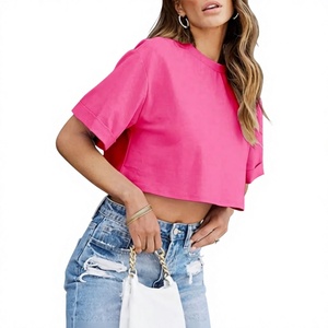 Camiseta Corta de Verano para Mujer, Moderna, Ecológica, con Estampado, de Algodón Premium, Corte Holgado, Transpirable, Informal, para un Estilo de Vida Moderno - Product Image 1