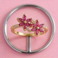 Bague en cuivre plaqué or pour femme avec diamant, simple et élégante