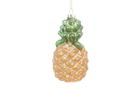 Creatieve handgemaakte glazen fruitserie kerstboomversieringen zoals kersen, ananas, sinaasappels