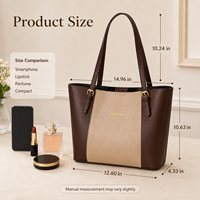 Tas Tote Kulit PU Kustom untuk Wanita, Kapasitas Besar, Tas Selempang, Penutup Magnetik, Tas Kerja, Tas Belanja, Grosir, OEM, Label Pribadi