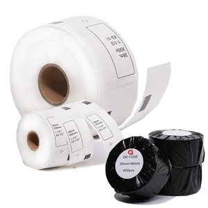 Brother QL Label Printers Business DK-1208 DK11208 White Food Packaging Sticker Bottle Labelling Large Address Labels Roll