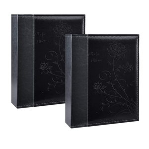 <strong>Small</strong> Mini Faux Leather <strong>Photo</strong> <strong>Album</strong> with 26 Clear Pages 4x6 Picture Storage 52 Vertical <strong>Photos</strong> Artwork Postcards PU Cover - Product Image 1