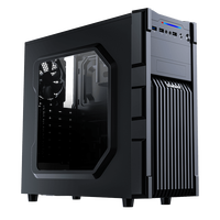 Boîtier PC Gaming Mid Tower GameMax avec ventilateurs FRGB, alimentation ATX, ports USB, chargement par le bas - En stock