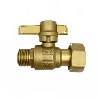 PN16 Robinet De Compteur Laiton Cw617n Cw602n Brass Anti-Fraud Mechanical Lockable Ball Valve for HDPE Pipe