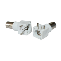 Connecteur RF CHAOYI – Connecteur BNC-KWE à colle blanche, connecteur BNC femelle à angle droit pour montage sur circuit imprimé, en promotion