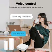 Capteur d'ouverture de porte et de fenêtre Zigbee intelligent Tuya système d'automatisation de la sécurité domestique capteur de Contact de porte