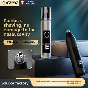 Tondeuse Nez et Oreilles Indolore Étanche Sans Fil Rechargeable pour Hommes et Femmes avec Double Lame Rotative et Affichage Numérique - Product Image 6