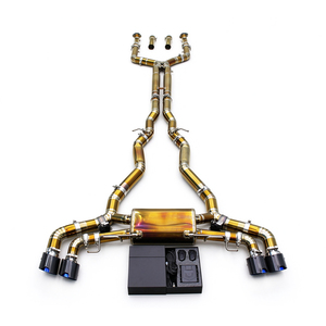 Tubos de Escape Catback Boska de Titanio Dorado para M5 F90 LCI 4.4T 2018-2023, Sistema de Silenciador Valvetronic X - Product Image 4