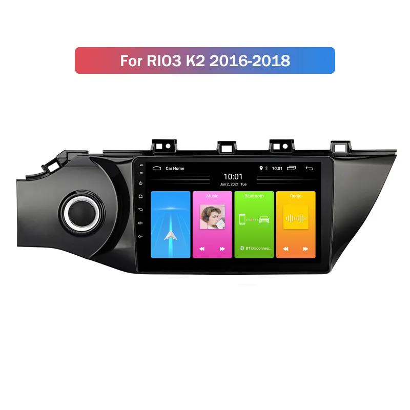 9นิ้วสัมผัสเต็มรูปแบบ Android 12รถเครื่องเล่นดีวีดี GPS นำทางมัลติมีเดียสำหรับ KIA Rio3 K2 2016-2018