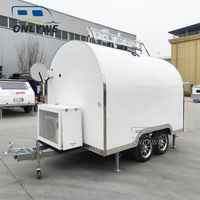 ONLYWE Street Snack Cart Biscuit Small Food Truck Taco Kiosk BBQ Food Trailer for Sale Mobile Ice Cream Trailers