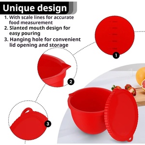 เคสป้องกันซิลิโคนสำหรับเครื่องผสมขนาด<span class=keywords><strong>5</strong></span>ควอร์ตพับได้พร้อมฝาปิดเพื่อประหยัดพื้นที่ที่จำเป็นสำหรับการป้อนอาหาร - Product Image 3