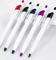 Stylo bille personnalisé noir à séchage rapide, style lance, petit format gourde, avec impression sur mesure