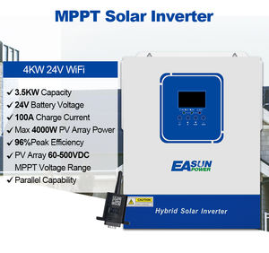 Inversor Solar Híbrido de Onda Sinusoidal Pura <span class=keywords><strong>Easun</strong></span> de 4KW 24V con WIFI MPPT, 98% de Eficiencia, Detección Automática de 50/60Hz para Sistemas Solares - Product Image 5