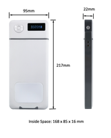 Boîte de verrouillage de téléphone avec minuterie, coffre-fort à temporisation contrôlée par l'utilisateur pour tous les iPhone et la plupart des téléphones Android, casier électronique, cadeau