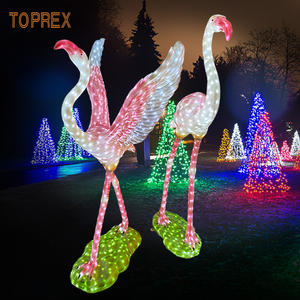 Sculpture Animale LED en <span class=keywords><strong>Fibre</strong></span> de Verre Durable, Motif Artistique Décoratif, Éclairage pour Festival, Zoo, Parc, Jardin, Paysage, Nouvel An - Product Image 6