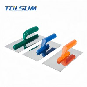 Putzkelle aus Edelstahl, DIY-Qualität, Betonkelle mit quadratischer Klinge, 12 Zoll, Gummigriff für DIY, OEM Tolsum - Product Image 2