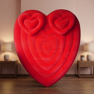 Anillo de Natación Inflable de PVC con Diseño Clásico Personalizado, Anillos Flotantes con Diseño de Corazón para Deportes Acuáticos al Aire Libre - Product Image 1