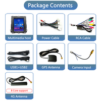 Système audio de voiture 9,7 pouces pour Toyota Prado 120 2002-2009 Radio multimédia stéréo Car-play+Auto 4GLTE a IPS DSP