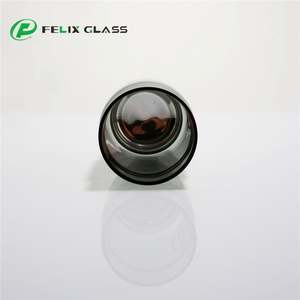 OEM Handmade Industrial Borosilicate 3.3 Colors Cylinder <b>Lampshade</b> Smoke <b>Grey</b> Glass Custom Logo Polished Edge Eco-Friendly for - Product Image 2