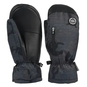 Heren Winter Thermische Ski Handschoenen Waterdicht Met Thinsulate Isolatie En 5 Vinger Voering Voor Outdoor-Activiteiten