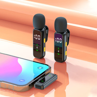 Mini microphone sans fil omnidirectionnel à clipser, type C, double émetteur-récepteur, réduction du bruit pour smartphone, appareil photo reflex numérique, vlog
