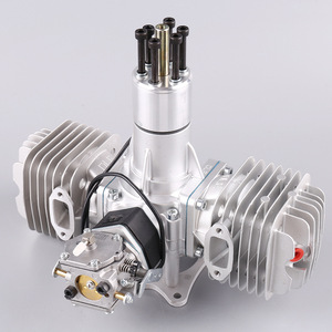 Motor de Aviación DLE111 de 111 cc, Bicilíndrico, Dos Tiempos, Escape Lateral, Refrigerado por Aire, Arranque Manual - Product Image 1