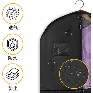 กระเป๋าชุดสูทเดินทางของผู้ผลิตที่มีสายรัดเสื้อโค้ทผ้าใยสังเคราะห์ที่มีหลายกระเป๋าอุปกรณ์ป้องกันเสื้อผ้า - Product Image 6