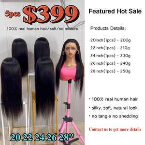 Parrucca 15A SDD di Grado Professionale, Liscia Naturale, Senza Colla, con Frontale in HD Lace, Capelli Umani Grezzi Vietnamiti, Pre-Pizzicata, Lunga 40 Pollici - Product Image 2