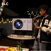 Monitor Portátil con Pantalla Táctil Android y Altavoces Integrados para Karaoke en el Patio, Fiestas y Música en Vivo