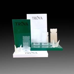 Elegant <b>Acrylic</b> Jewelry Display Stand for Earring and Rings - Countertop Jewelry Organizer Holder for Boutique Shop - Product Image 1