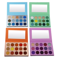 Palette de fards à paupières vegan à haute pigmentation, logo personnalisé, fard à paupières pailleté, palette de fards à paupières imperméable