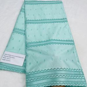 Tissu de Dentelle Polie Africaine <span class=keywords><strong>Luxe</strong></span> Coton Blanc Polonais Suisse Pour Hommes Fête Mariage Haute Qualité - Product Image 5