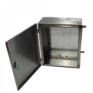 Scatola di distribuzione per recinzione elettrica in metallo impermeabile per montaggio a parete con colonna e supporto - Product Image 3