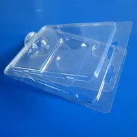 Impression personnalisée clair pas cher pour animaux de compagnie pliant blister à clapet cartes d'emballage pour clé usb