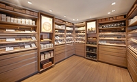 Meubles de magasin de vente au détail, comptoir d'exposition en bois pour cigares, vitrine pour magasin de tabac